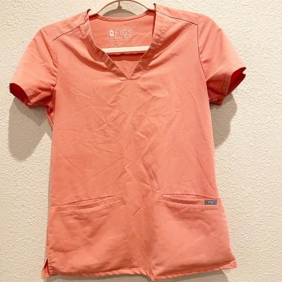 XXS Coral Figs Scrub Set: Zamora joggers & Casma top - Picture 2 of 15